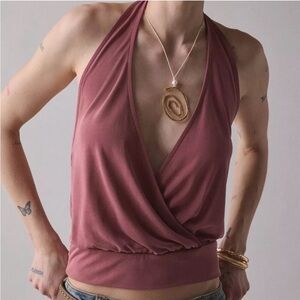 BDG Dusty Rose Halter Top